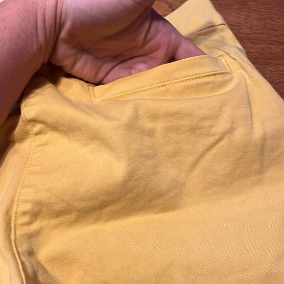 J. Crew Yellow Bermuda Shorts Casual Cotton Blend - Picture 6 of 9